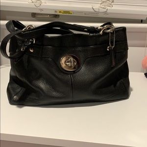 Coach Black leather purse